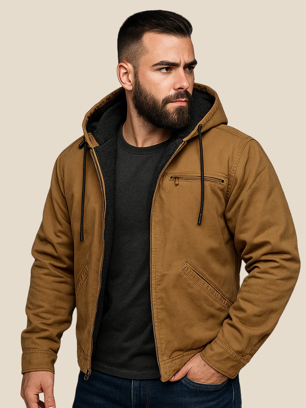 Johan | Foret jakke med hætte