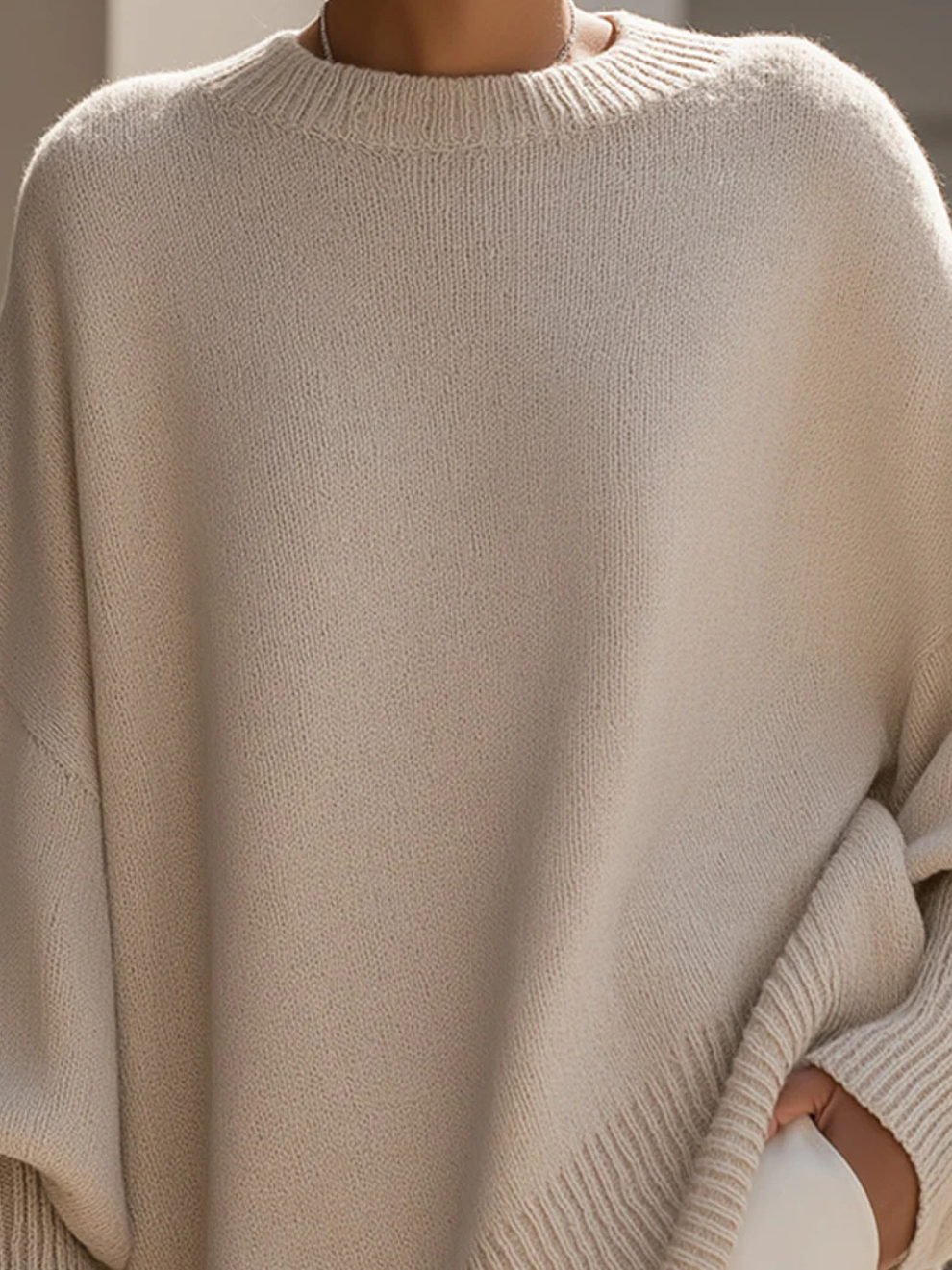 Anneta | Oversize poncho-strik