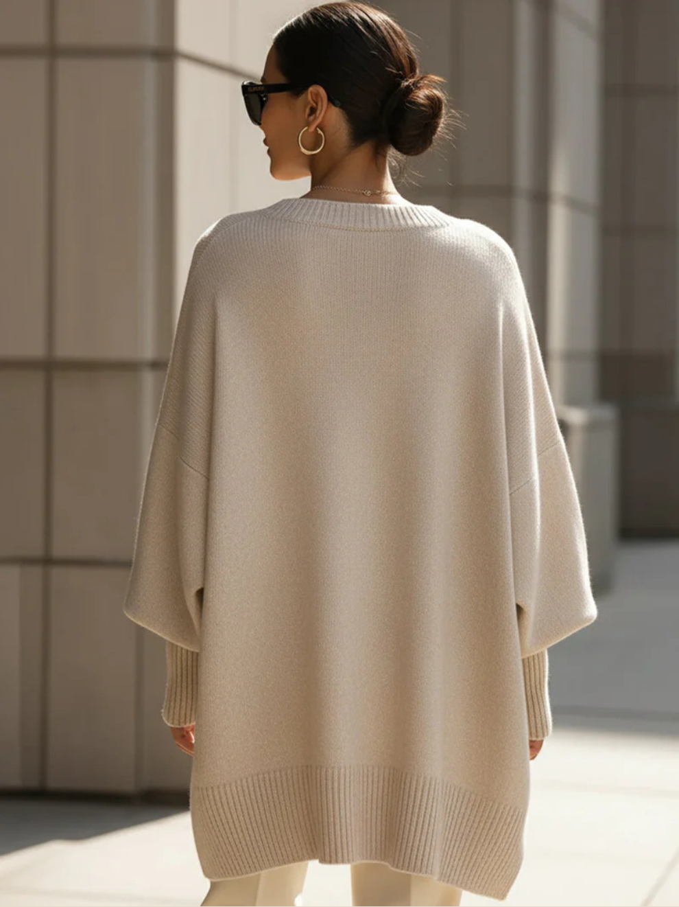 Anneta | Oversize poncho-strik