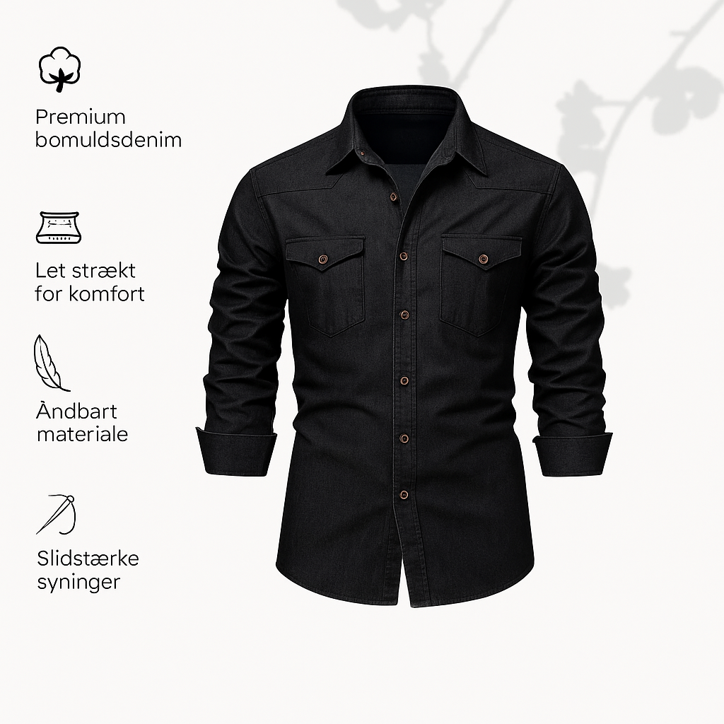 Silas | Denimskjorte i bomuld